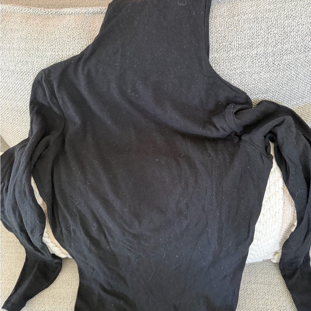 Club Monaco Black Cowl Neck Sweater